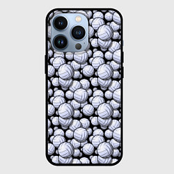 Чехол для iPhone 13 Pro Волейбольные Мячи Volleyballs, цвет: 3D-черный