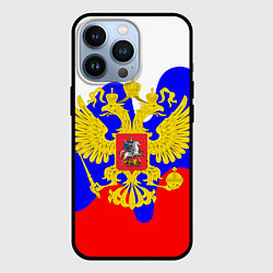 Чехол для iPhone 13 Pro Герб россии герб, цвет: 3D-черный