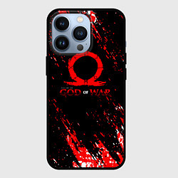 Чехол для iPhone 13 Pro God of war брызги, цвет: 3D-черный