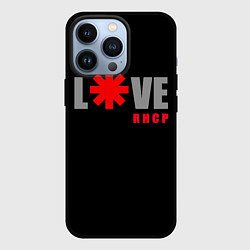 Чехол для iPhone 13 Pro Love RHCP Red Hot Chili Peppers, цвет: 3D-черный