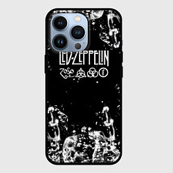 Чехол для iPhone 13 Pro LED ZEPPELIN texture вода, цвет: 3D-черный