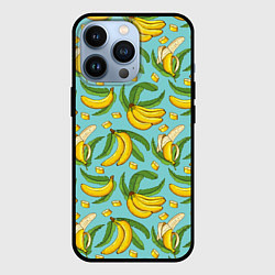 Чехол для iPhone 13 Pro Banana pattern Summer Fashion 2022, цвет: 3D-черный