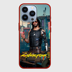 Чехол для iPhone 13 Pro Vi Cyberpunk2077, цвет: 3D-красный