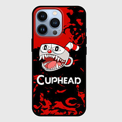 Чехол для iPhone 13 Pro Cuphead монстр чашечка, цвет: 3D-черный