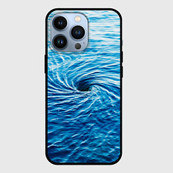 Чехол для iPhone 13 Pro Водоворот Океан, цвет: 3D-черный