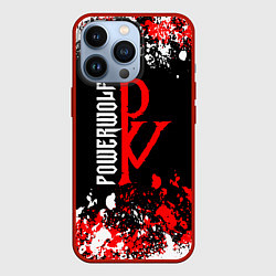 Чехол iPhone 13 Pro Powerwolf брызги красок