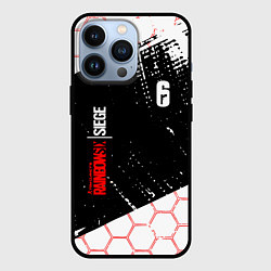 Чехол для iPhone 13 Pro RAINBOW SIX SIEGE 6 соты, цвет: 3D-черный