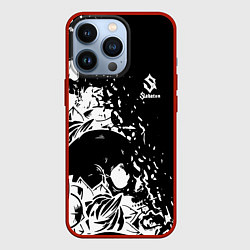 Чехол для iPhone 13 Pro Sabaton - сабатон черепа, цвет: 3D-красный