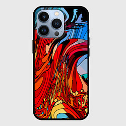 Чехол для iPhone 13 Pro Abstract color pattern Fashion 2022, цвет: 3D-черный