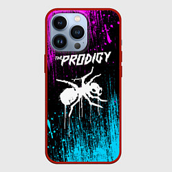 Чехол для iPhone 13 Pro The prodigy neon, цвет: 3D-красный