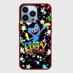 Чехол для iPhone 13 Pro POPPY PLAYTIME HAGGY WAGGY ХАГГИ ВАГГИ ЗВЕЗДЫ, цвет: 3D-красный