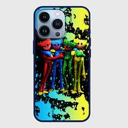 Чехол для iPhone 13 Pro POPPY PLAYTIME Mini Huggies, цвет: 3D-тёмно-синий