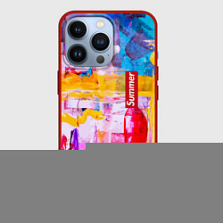 Чехол для iPhone 13 Pro Импрессионизм Лето Абстракция Impressionism Summer, цвет: 3D-красный