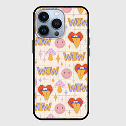Чехол для iPhone 13 Pro WOW ПАТТЕРН В СТИЛЕ 70х, цвет: 3D-черный