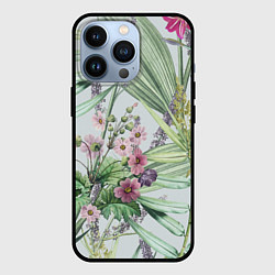 Чехол для iPhone 13 Pro Цветы Солнечная Коса, цвет: 3D-черный