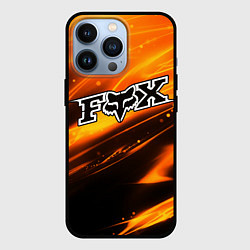 Чехол для iPhone 13 Pro FOX RACING - ФОКС СИЯНИЕ, цвет: 3D-черный