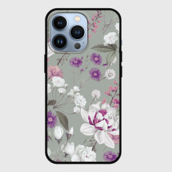 Чехол для iPhone 13 Pro Цветы Романтический Сад, цвет: 3D-черный