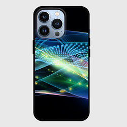 Чехол для iPhone 13 Pro Неоновые блуждающие огни Абстракция Neon Wandering, цвет: 3D-черный