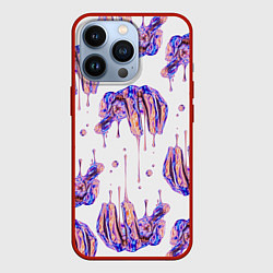 Чехол для iPhone 13 Pro Liquid hands, цвет: 3D-красный