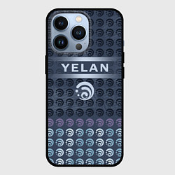 Чехол для iPhone 13 Pro Е Лань Yelan Elements Genshin Impact, цвет: 3D-черный
