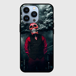 Чехол для iPhone 13 Pro Smoke Дым Skull, цвет: 3D-черный