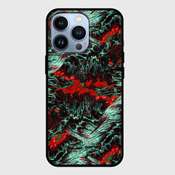 Чехол iPhone 13 Pro Красно-Белая Вулканическая Лава