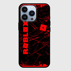 Чехол iPhone 13 Pro ROBLOX красный логотип