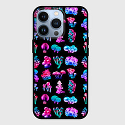 Чехол iPhone 13 Pro NEON MUSHROOMS