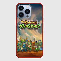 Чехол для iPhone 13 Pro My singing monsters САХАСЕМЬЯ, цвет: 3D-красный