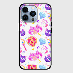 Чехол для iPhone 13 Pro Сейлор Мун Sailor Moon, цвет: 3D-черный