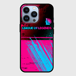 Чехол для iPhone 13 Pro League of Legends Neon Gradient, цвет: 3D-черный