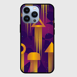 Чехол для iPhone 13 Pro Игровые геометрические фигуры, цвет: 3D-черный
