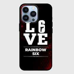 Чехол для iPhone 13 Pro Rainbow Six Love Классика, цвет: 3D-черный