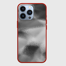 Чехол для iPhone 13 Pro В серых тонах абстрактный узор gray abstract patte, цвет: 3D-красный