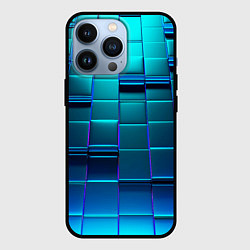 Чехол для iPhone 13 Pro BLUE SQUARES, цвет: 3D-черный