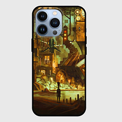 Чехол для iPhone 13 Pro Cool Steampunk painting, цвет: 3D-черный