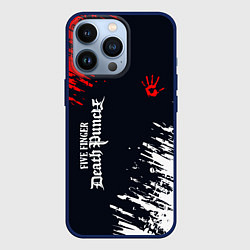 Чехол для iPhone 13 Pro Five Finger Death Punch - краска, цвет: 3D-тёмно-синий