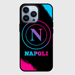 Чехол для iPhone 13 Pro Napoli FC Neon Gradient, цвет: 3D-черный