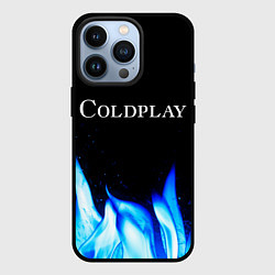 Чехол для iPhone 13 Pro Coldplay Blue Fire, цвет: 3D-черный