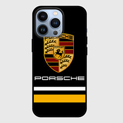 Чехол iPhone 13 Pro PORSCHE - Две линии