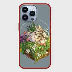 Чехол для iPhone 13 Pro Наначи и Митти из аниме Made in Abyss, цвет: 3D-красный