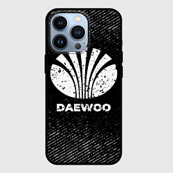 Чехол для iPhone 13 Pro Daewoo с потертостями на темном фоне, цвет: 3D-черный