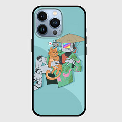 Чехол для iPhone 13 Pro Бродяга с друзьями, цвет: 3D-черный