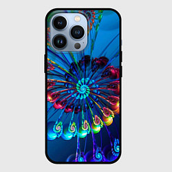 Чехол для iPhone 13 Pro Фрактальная спираль, цвет: 3D-черный