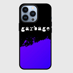 Чехол для iPhone 13 Pro Garbage purple grunge, цвет: 3D-черный