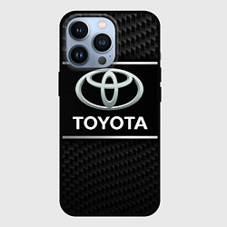 Чехол для iPhone 13 Pro Toyota Карбон, цвет: 3D-черный