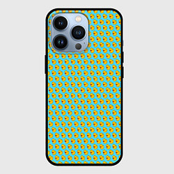 Чехол для iPhone 13 Pro Ути ути-пути Голубой, цвет: 3D-черный