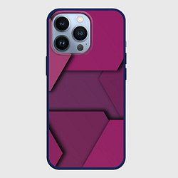 Чехол для iPhone 13 Pro Геометрические фигуры в движении, цвет: 3D-тёмно-синий