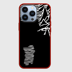 Чехол для iPhone 13 Pro Joy Division - неровность горы, цвет: 3D-красный