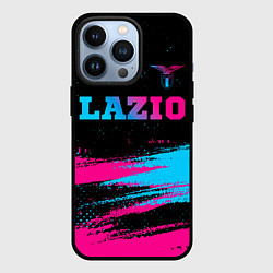 Чехол для iPhone 13 Pro Lazio - neon gradient: символ сверху, цвет: 3D-черный